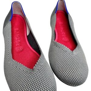 Rothy’s The Flat Charcoal Gray Round Toe Shoes Size 8